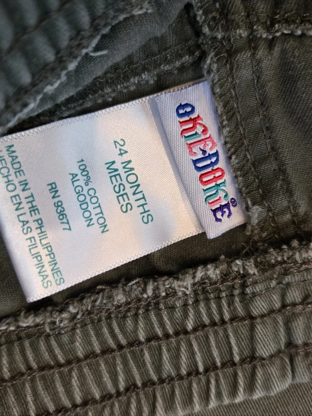 Vintage Y2k Okie Dokie Army Green Cargo Pants